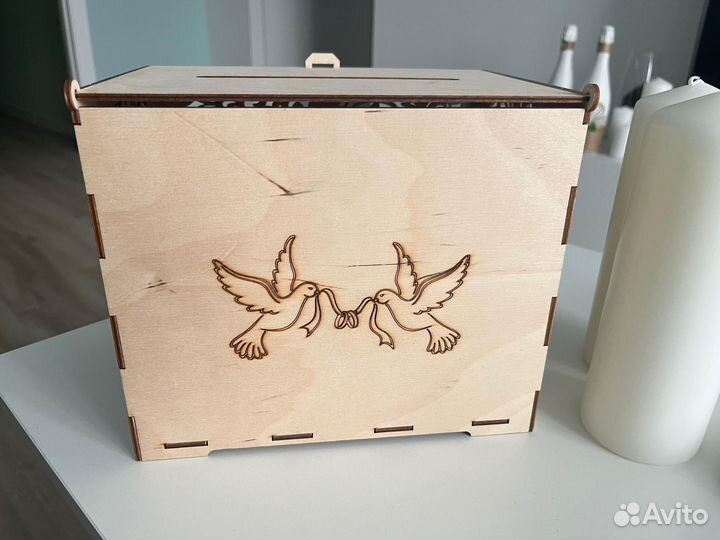 Семейный банк. Свадебная шкатулка для конвертов