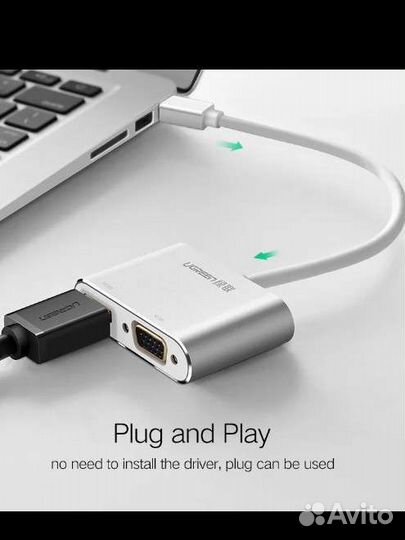 Переходник hdmi VGA на mini dp