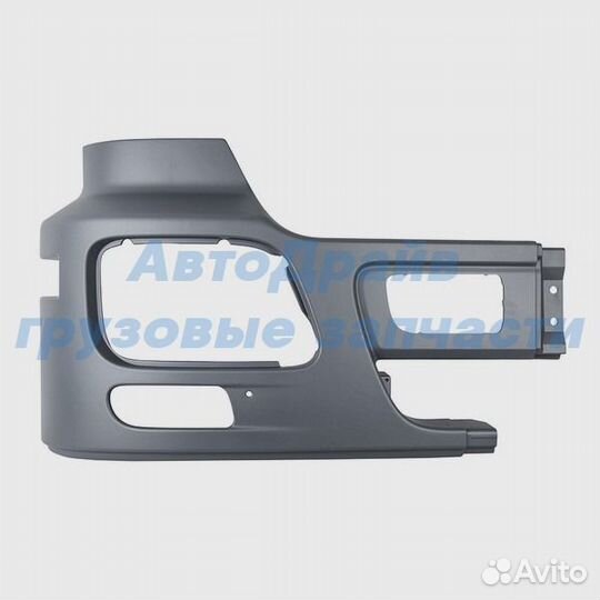 Угол бампера с отверстием под противотуманные фару