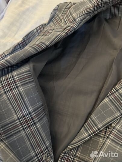 Пиджак женский оверсайзв клетку