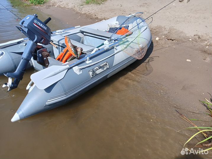 Лодочный мотор Yamaha 3, +лодка пвх gladiator B300