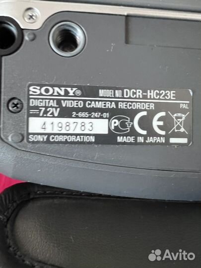 Видеокамера sony