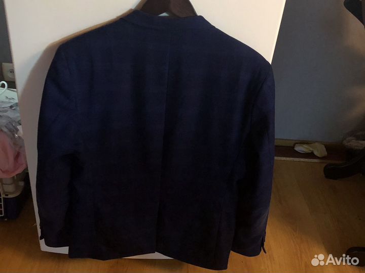 Пиджак школьный синий
