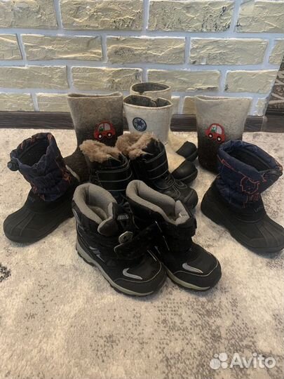 Сапоги зимние для мальчика 27 размер