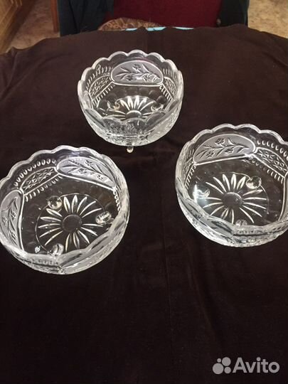 Конфетница хрусталь СССР