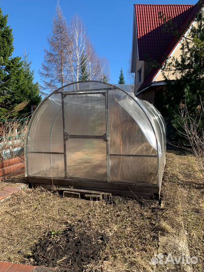 Теплица 3 на 6 из поликарбоната бу