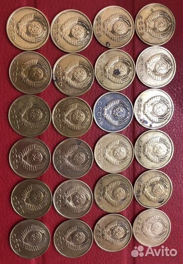 Монеты номиналом 3 копейки. 1948-1991