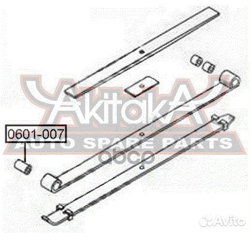 Сайлентблок рессоры 0601007 asva