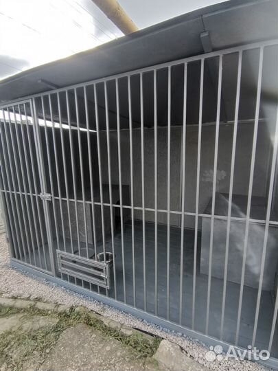 Вольер на 2 овчарки с будками