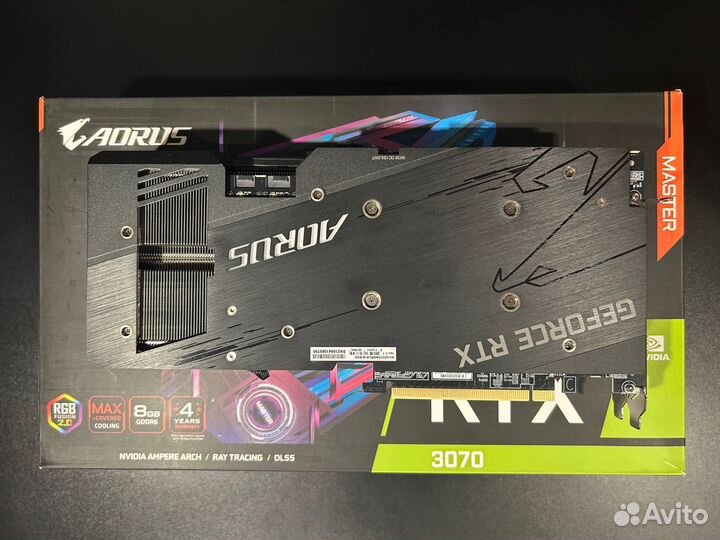 GeForce RTX 3070 Gigabyte Aorus Master 8 Gb