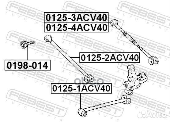 Болт подвески Lexus ES 3.5i 12-18, Toyota Camry