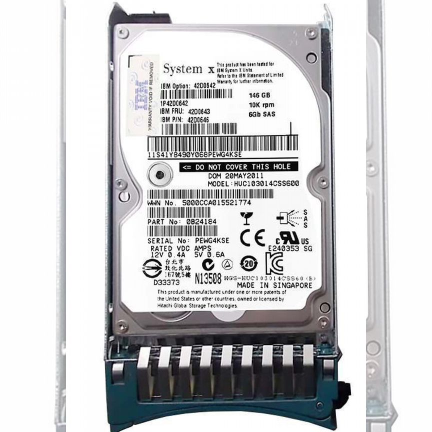 [42D0642] Жесткий Диск Cisco 146gb 10000 Sas 3.5" Hd 42d0642