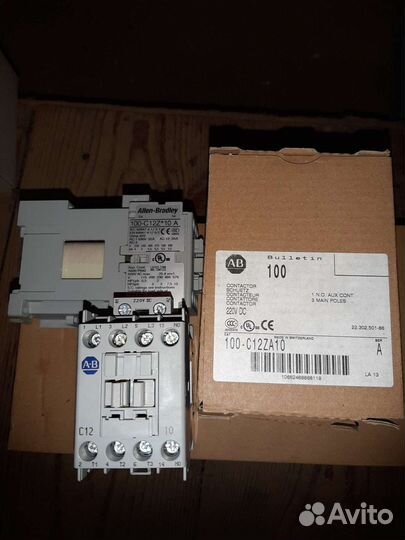 100-C12*10 контактор 3 пол + 1NO, 12А