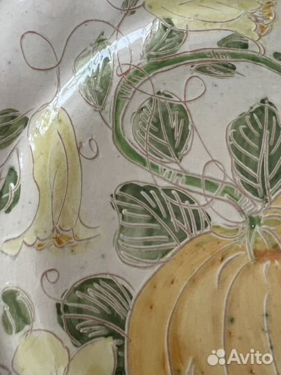 Блюдо керамика Франция, авторская работа