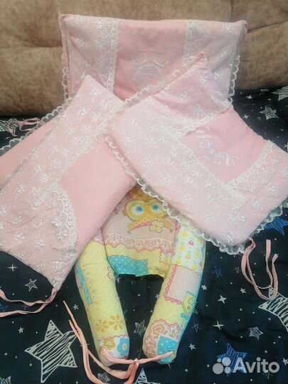 Кокон и бортики в кроватку