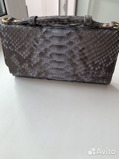 Клатч женский, из кожи змеи