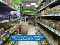 Продуктовые магазины (супермаркеты).Выручка 3.6млн