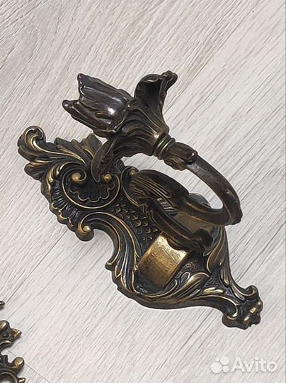 Подсвечники и рамка из бронзы
