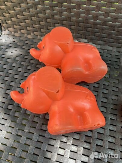 Игрушки дутыши, пластмасса СССР