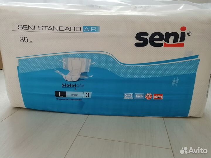 Памперсы для взрослых Seni Air размер 3(L)