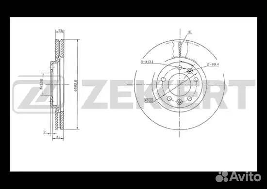 Диск тормозной передний
