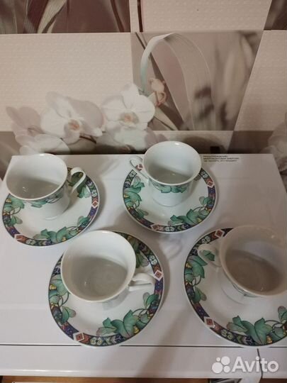 Набор бокалов 4шт и икорница