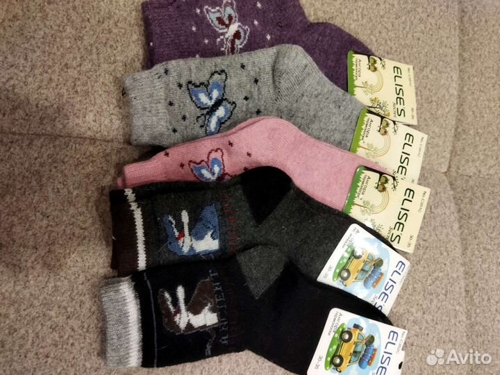 Носки теплые детские, носки тонкие