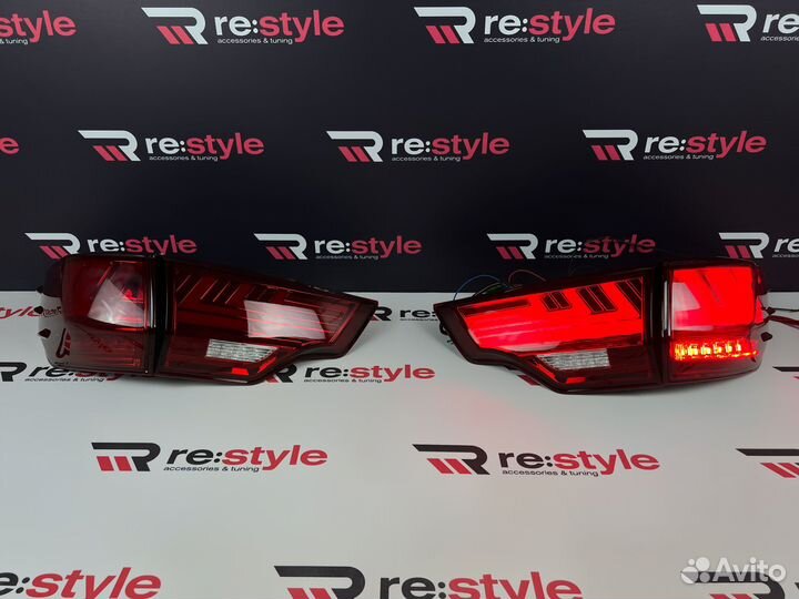 Стопы Toyota Highlander (XU50) 14-17г LED Красные