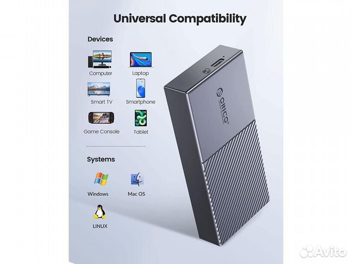 Orico 40 Гбит/с Thunderbolt 3/4/USB корпус для SSD