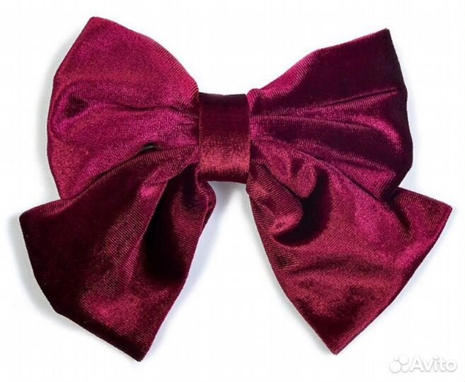 Заколка Bradex AS1003-4 Бархатный бант бордовый