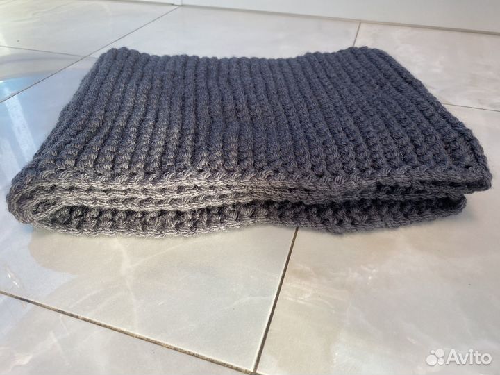 Снуд мужской вязанный