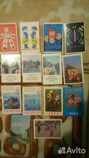 Календарики разной тематики времен СССР