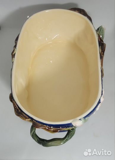 Конфетница Моне фаянс майолика Конаково кобальт