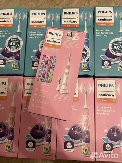 Детские электрические зубные щётки philips