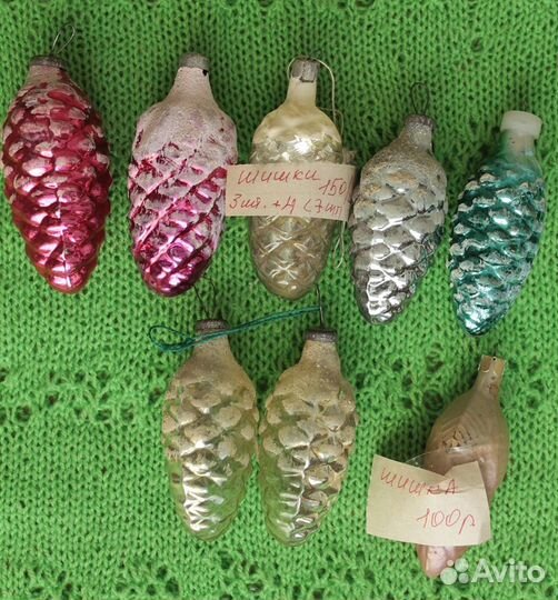 Елочные игрушки (стекло) СССР