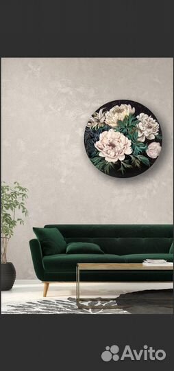 Интерьерные панно картина с пионами