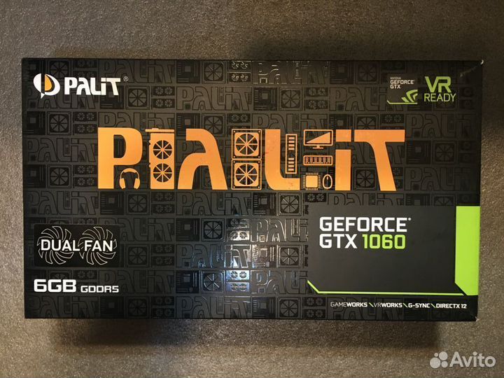 Видеокарта Palit GeForce GTX 1060 dual 6Gb gddr5
