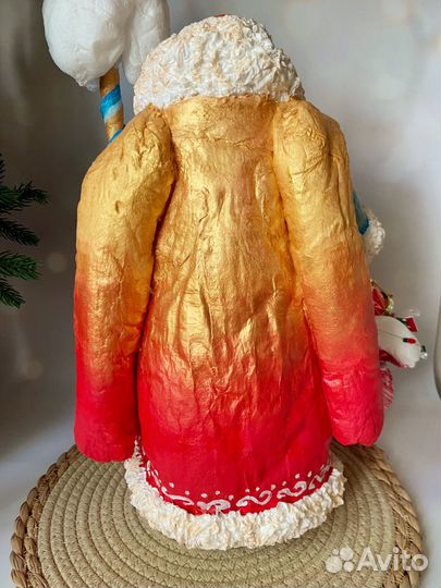 Дед Мороз из ваты под ёлочку