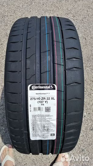 Continental ContiSportContact 7 275/40 R22 и 315/35 R22 112Y