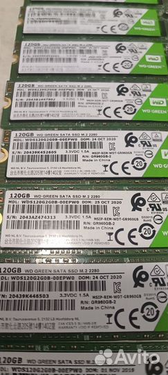 SSD m2 2280 120gb WD