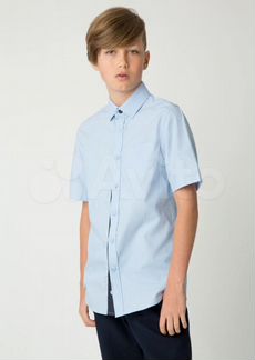 Новая школьная рубашка для мальчика 134 146 Gulliv