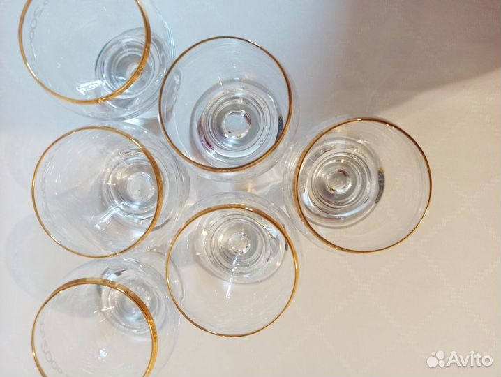 Набор стопок богемское стекло