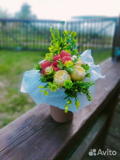 Букет цветов из мыла