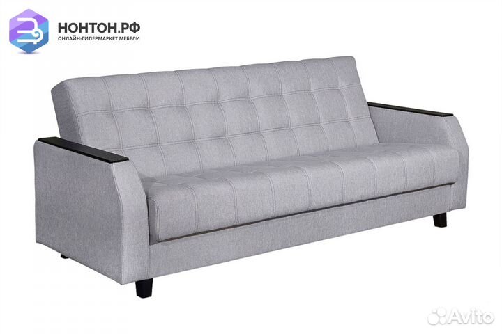 Диван книжка Феникс светло-серый