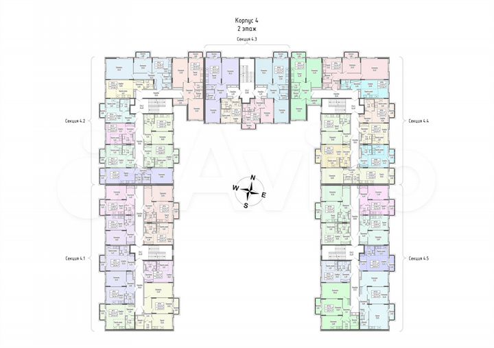 1-к. квартира, 34 м², 2/4 эт.