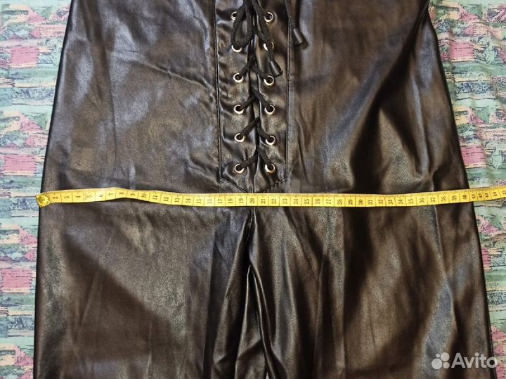 Брюки из искусственной кожи