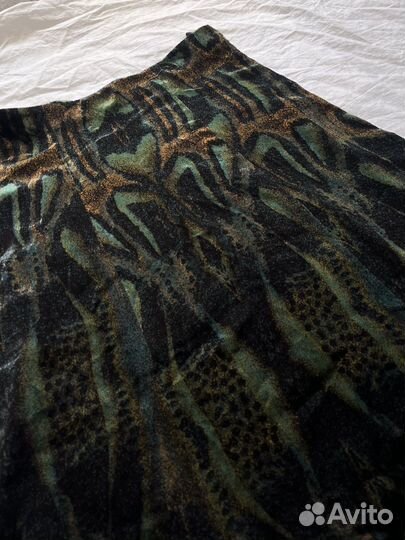 Винтажная юбка Calvin Klein бархат шелк Италия