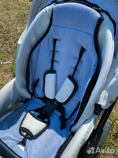 Коляска 2 в 1 эко кожа