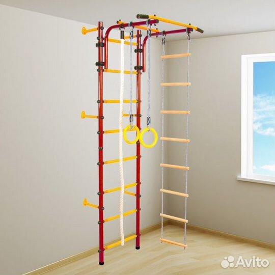 Детская шведская стенка UA красная