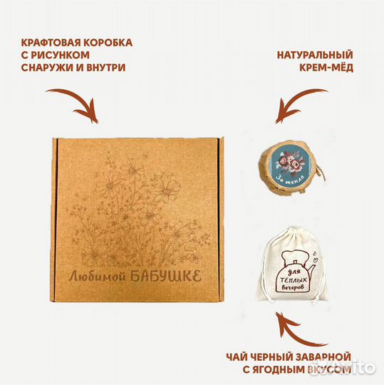 Подарочный набор бабушке/подарок бабушке/ сюрприз